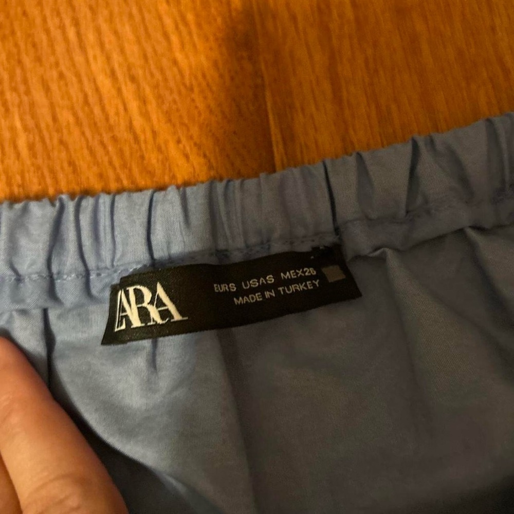 Zara Blue Tiered Midi Skirt - Picture 3 of 5